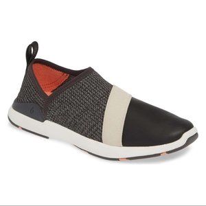OluKai Black and Cream Athletic Shoes